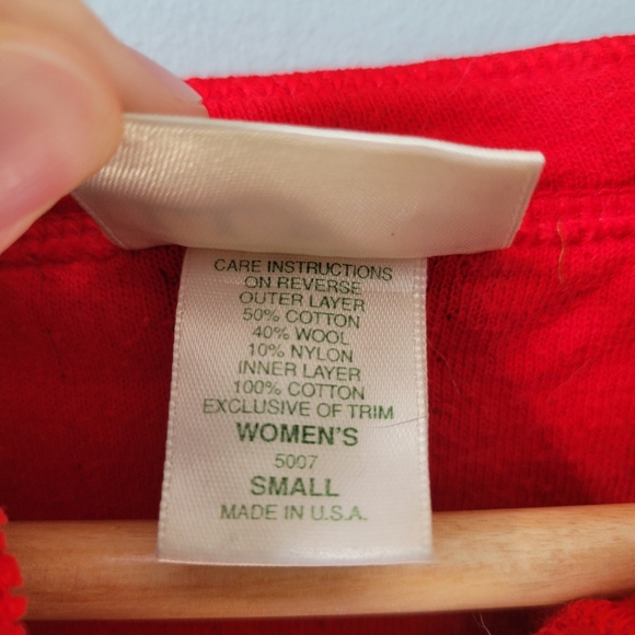 L.L.Bean vintage River Drivers Shirt two layer wool blend sweater - Picture 5 of 12